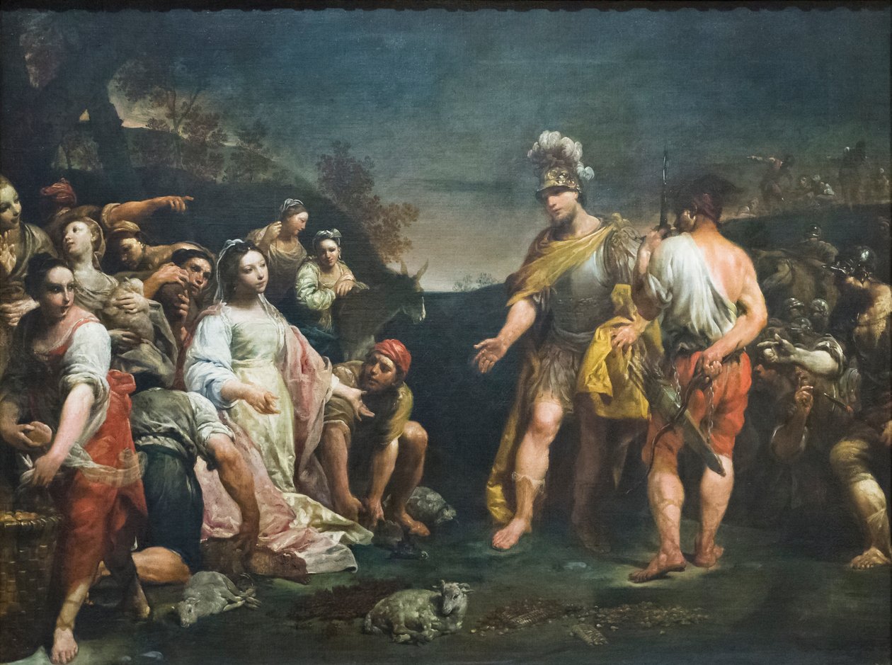 David ve Abigail by Giuseppe Maria (1665 1747) Crespi