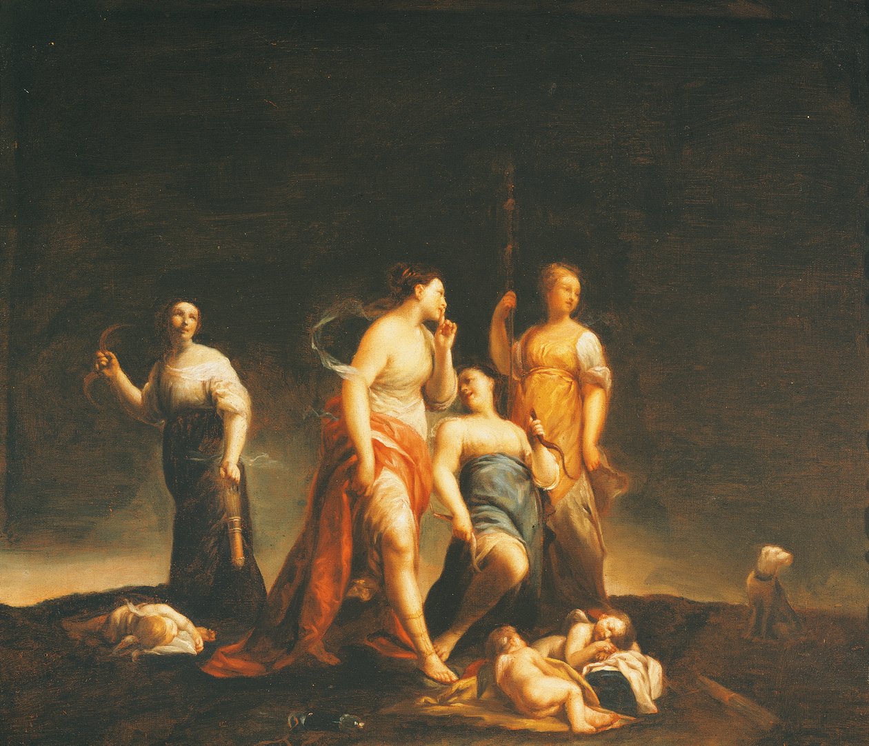Uyuyan aşk tanrıları, Giuseppe Maria Crespi (1665-1747) by Giuseppe Maria (1665 1747) Crespi