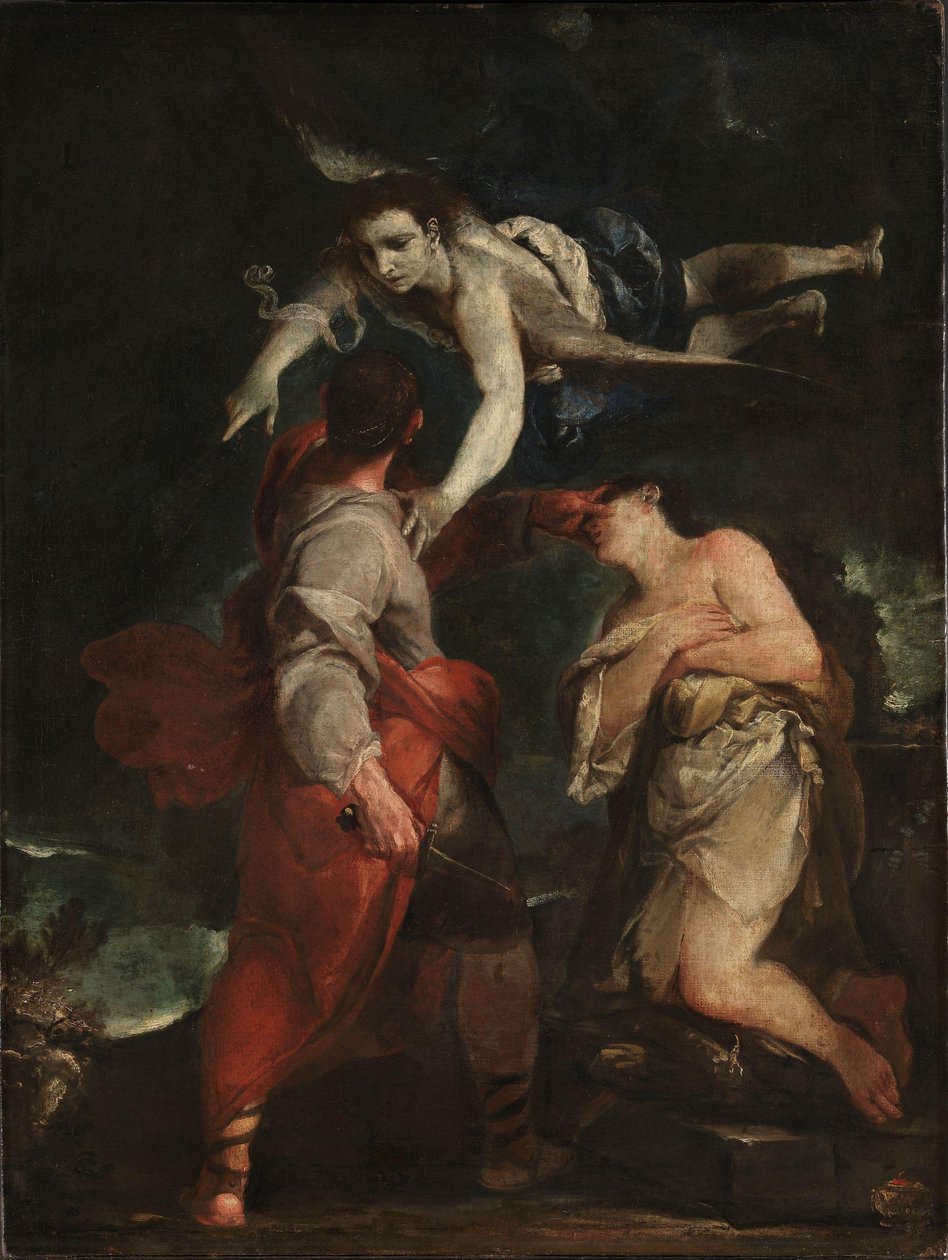 İbrahim'in Kurban Edilmesi, yaklaşık 1690 (tuval üzerine yağlı boya) by Giuseppe Maria (1665 1747) Crespi