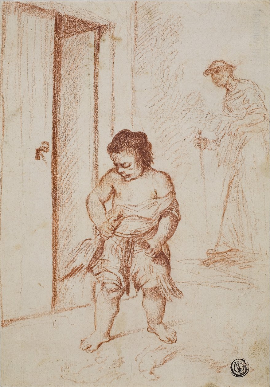 İki Figürün İncelenmesi, 1710-15 by Giuseppe Maria Crespi
