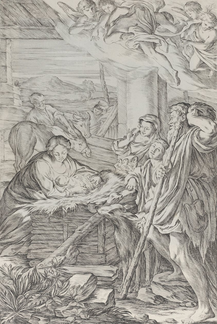 Çobanların Tapınması, 1654-1718. by Giuseppe Maria Mitelli