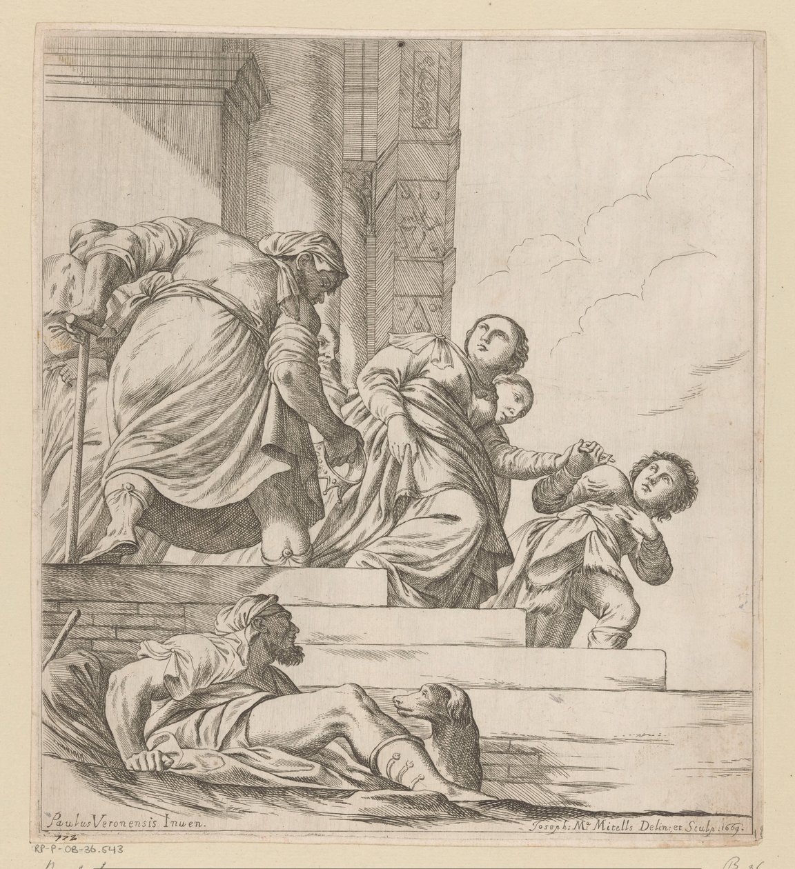 Kraliçe Vashti sürgün edildi by Giuseppe Maria Mitelli