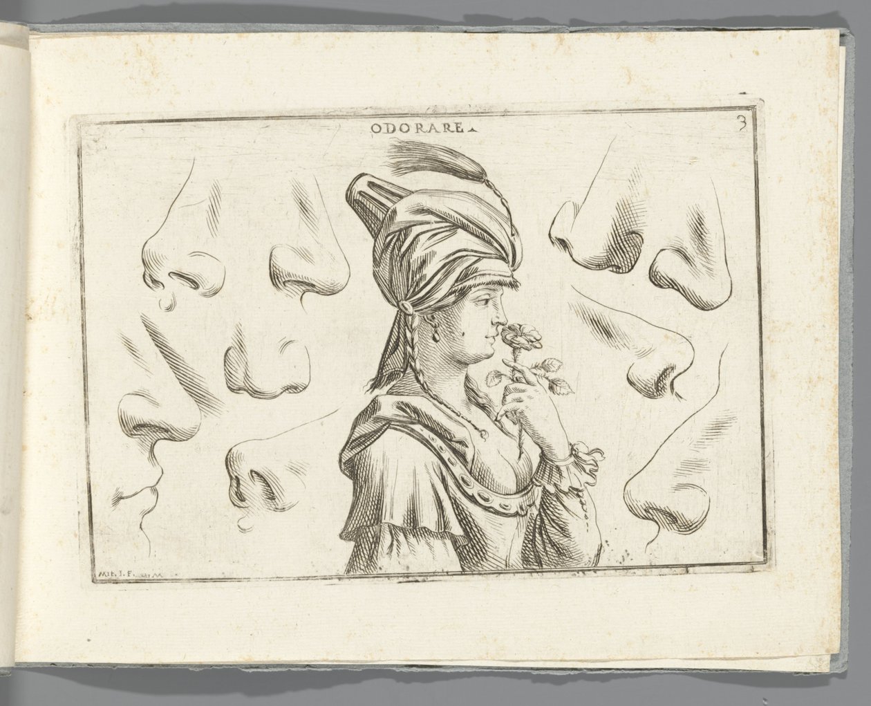 Koku Odorare (nesne üzerindeki başlık) by Giuseppe Maria Mitelli