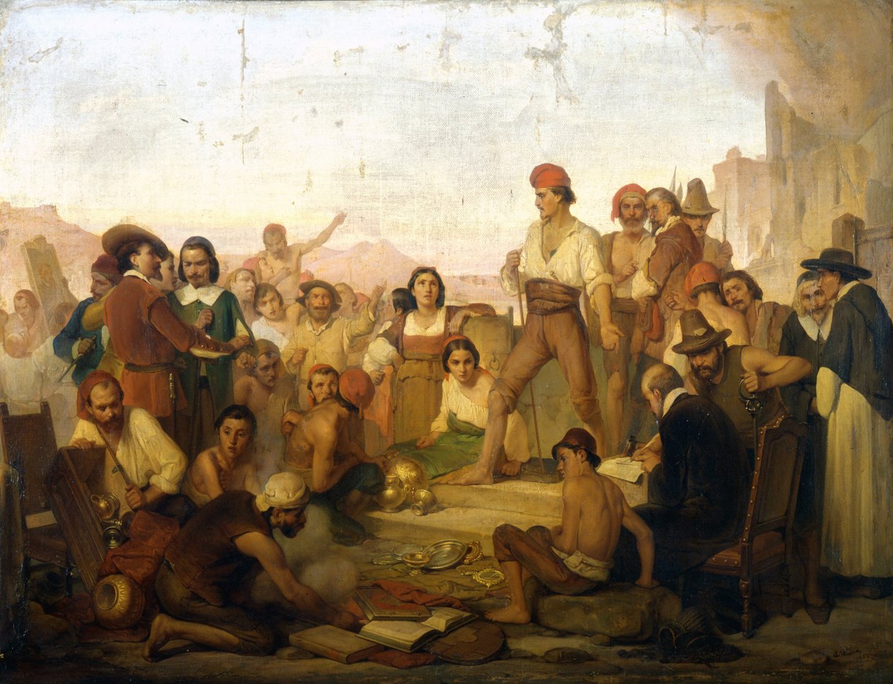 Masaniello (1622-1647) olarak bilinen Napolili balıkçı Tommaso Aniello