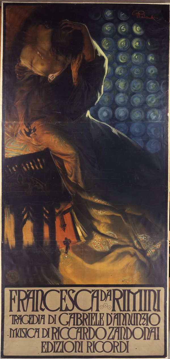 Francesca da Rimini, Riccardo Zandonai tarafından bestelendi ve Gabriele D