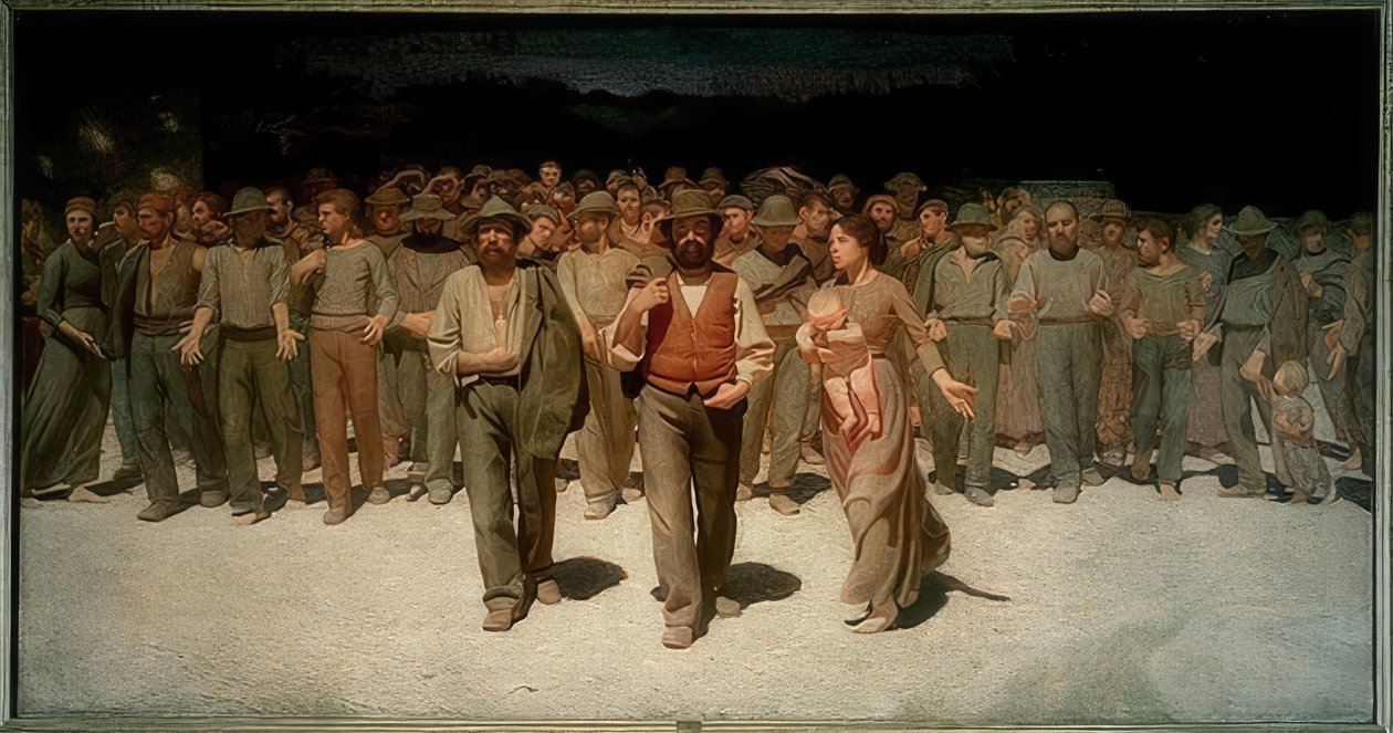 Der vierte Standı (Dördüncü Malikane). 1898-1901 by Giuseppe Pellizza da Volpedo