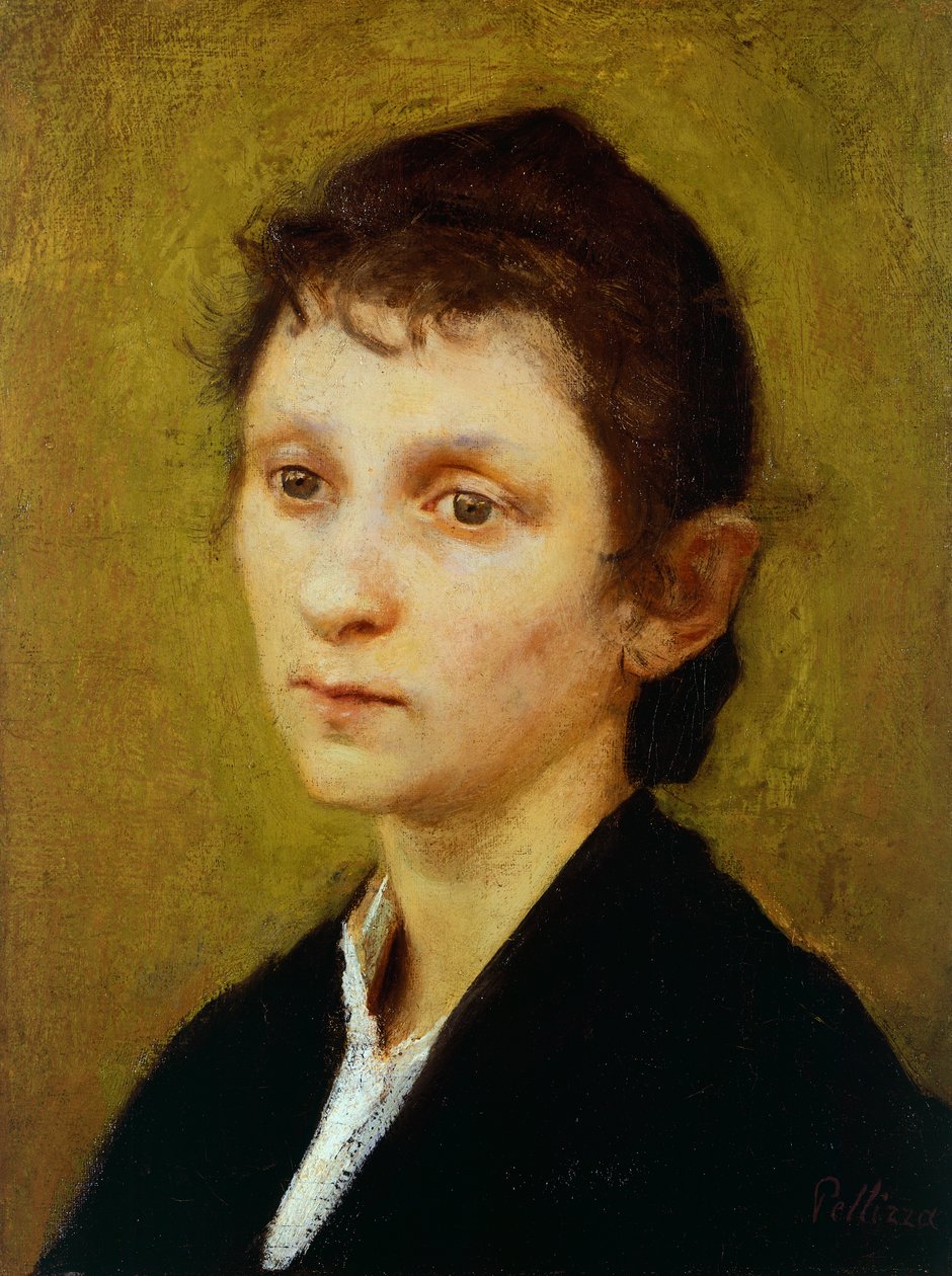 Genç kadının portresi (Palmira) by Giuseppe Pellizza da Volpedo