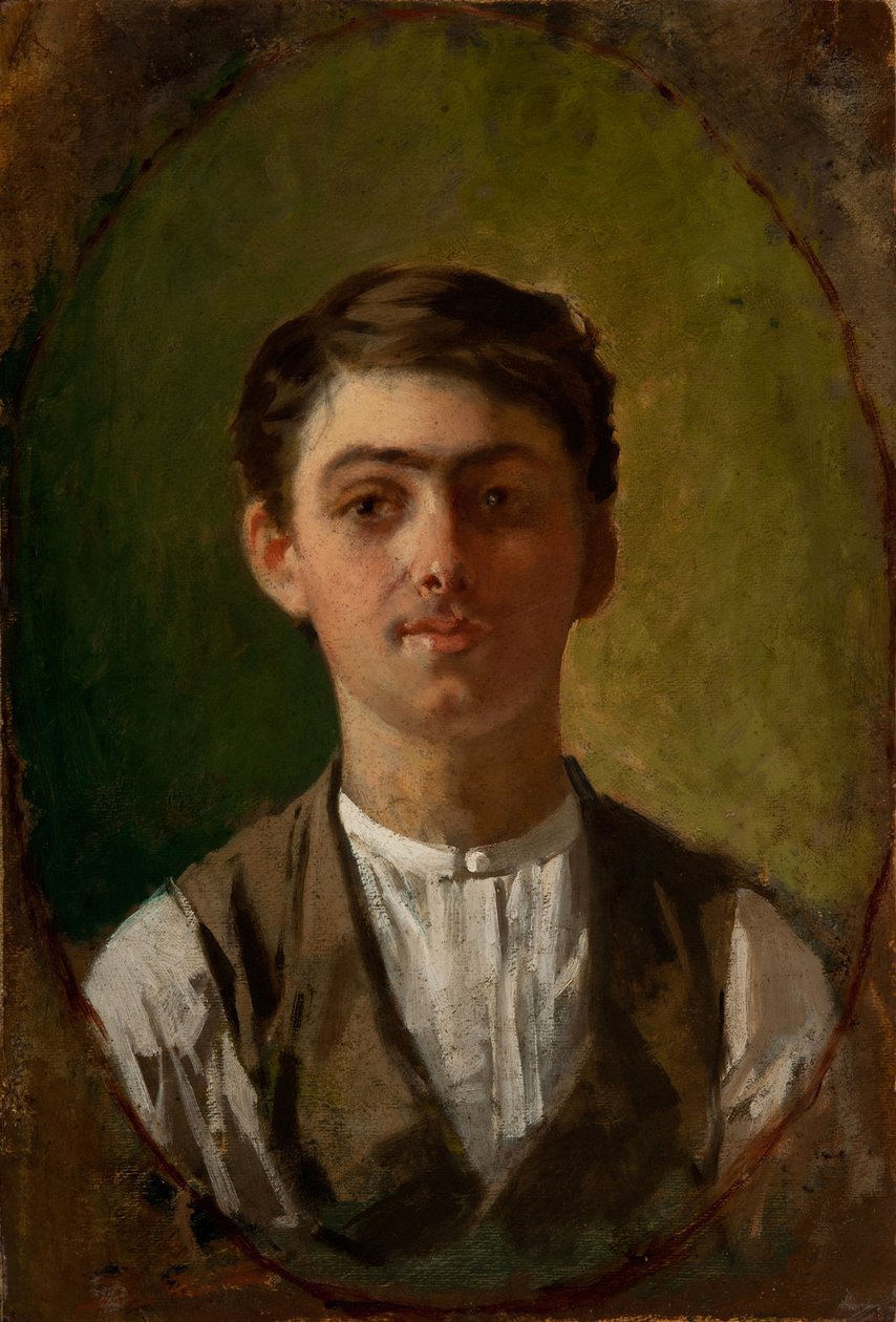 Otoportre, 1885-1886. by Giuseppe Pellizza da Volpedo