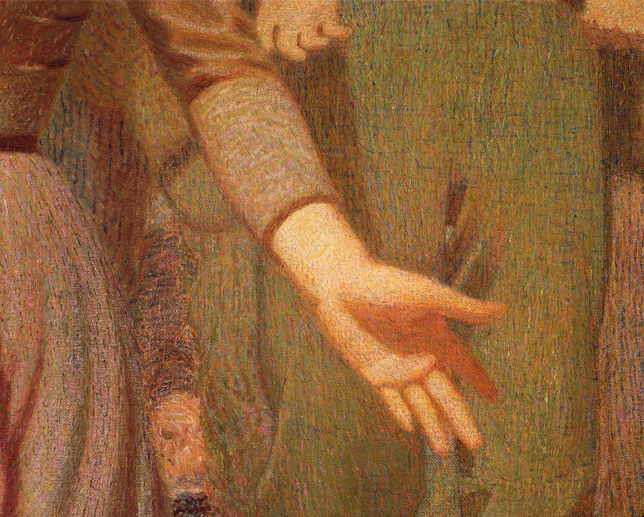 Dördüncü Devlet, Giuseppe Pellizza da Volpedo, detay by Giuseppe Pellizza da Volpedo