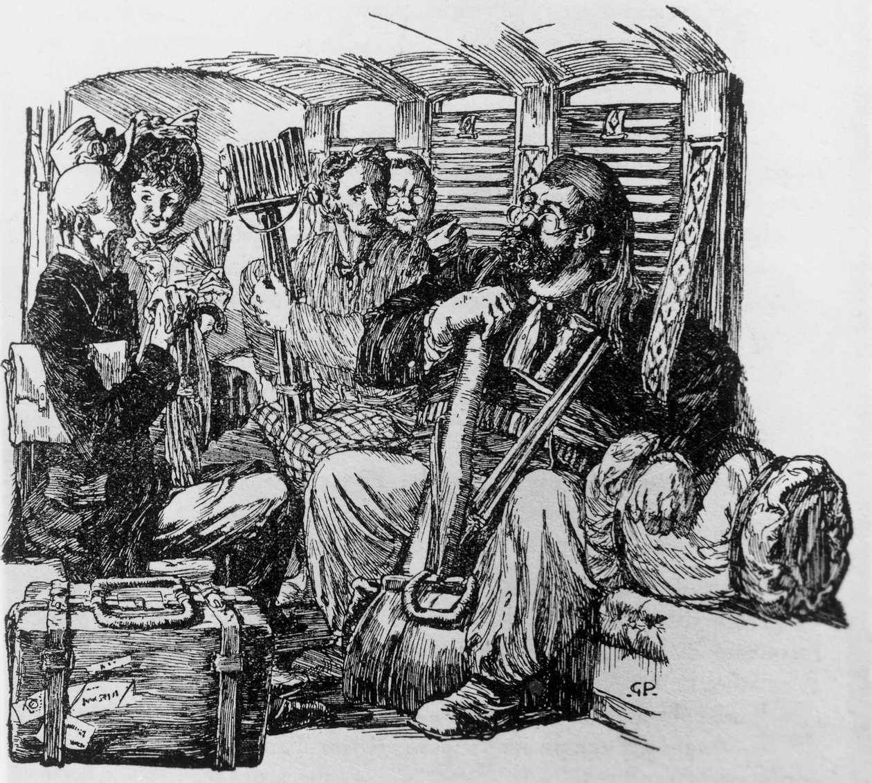 Alphonse Daudet, Milan tarafından Alpler