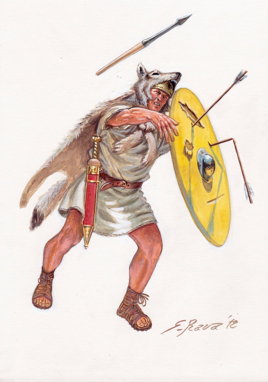 Roma antikitesi (Cumhuriyet): Roma ordusundan velite (yoksul yüzyılların hafif piyadesi) - Roma cumhuriyetinden velites - Giuseppe Rava