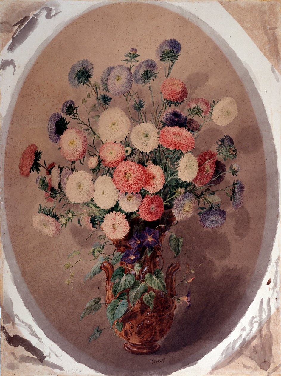 Papatya demeti Suluboya, Giuseppe Roda (19. yüzyıl) 1863 Dim 70x51 cm Genes, Galleria d