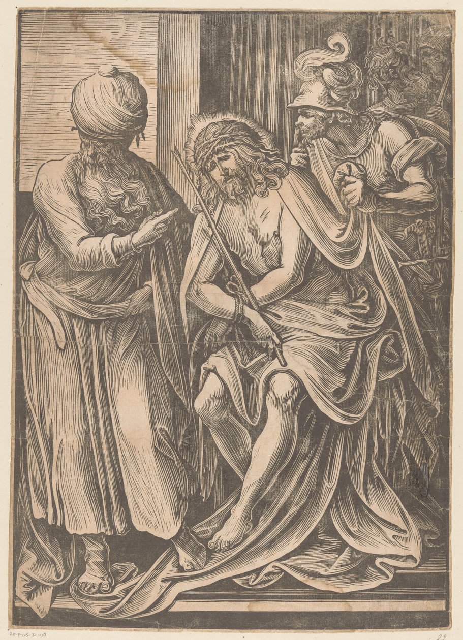 İnsanlara gösterilen Mesih by Giuseppe Scolari