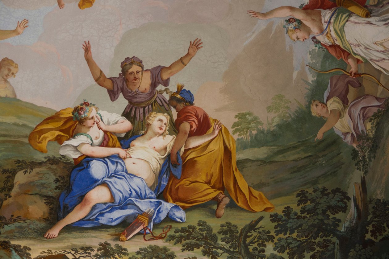 Diana efsanesinin temsilleri, Domenico ve Giuseppe Valeriani, fresk by Giuseppe and Valeriani Domenico Valeriani