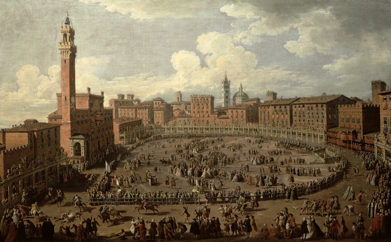 Palio, Piazza del Campo, Siena by Giuseppe Zocchi