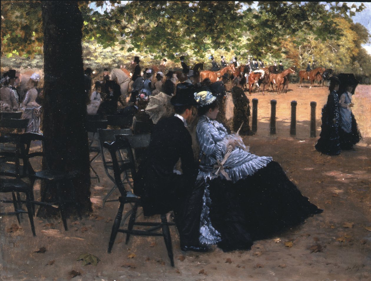 Flört, Hyde Park by Giuseppe de Nittis