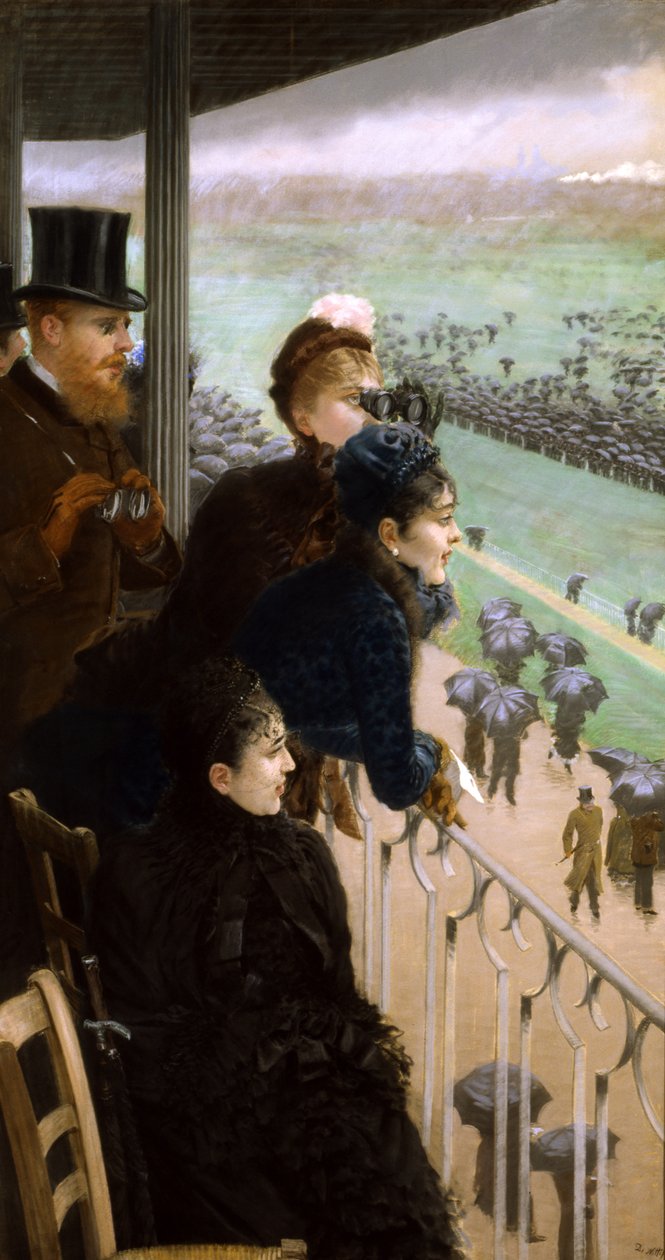Bois de Boulogne'daki Hipodrom (kağıt üzerinde pastel) by Giuseppe de Nittis