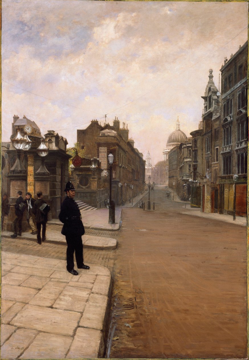 Londra'da Bir Pazar (Resim by Giuseppe or Joseph de Nittis