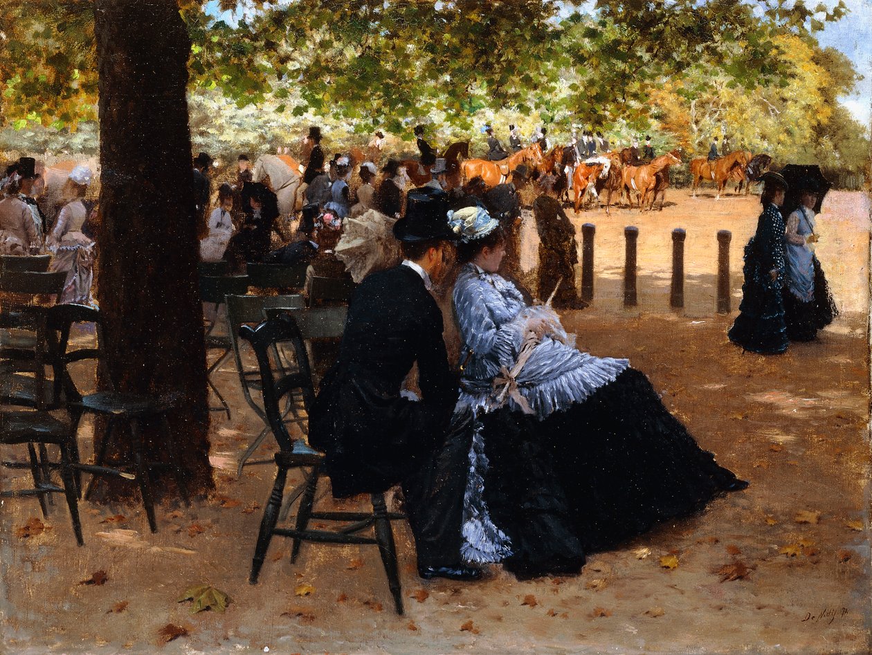 Yarış Pistinde, 1874 by Giuseppe or Joseph de Nittis