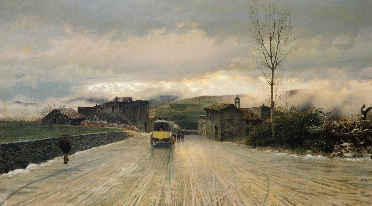 Apeninlerin Geçişi by Giuseppe or Joseph de Nittis