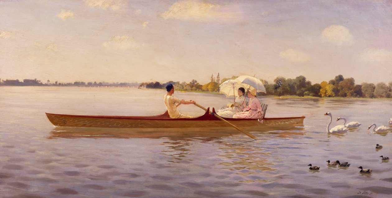 Giuseppe de Nittis (1846-1884) tarafından Thames Üzerine by Giuseppe or Joseph de Nittis