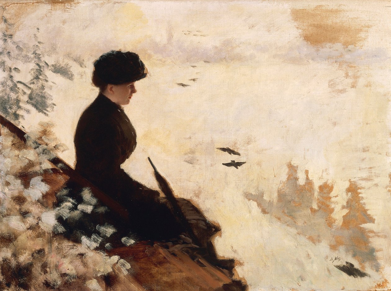 Kar etkisi by Giuseppe or Joseph de Nittis