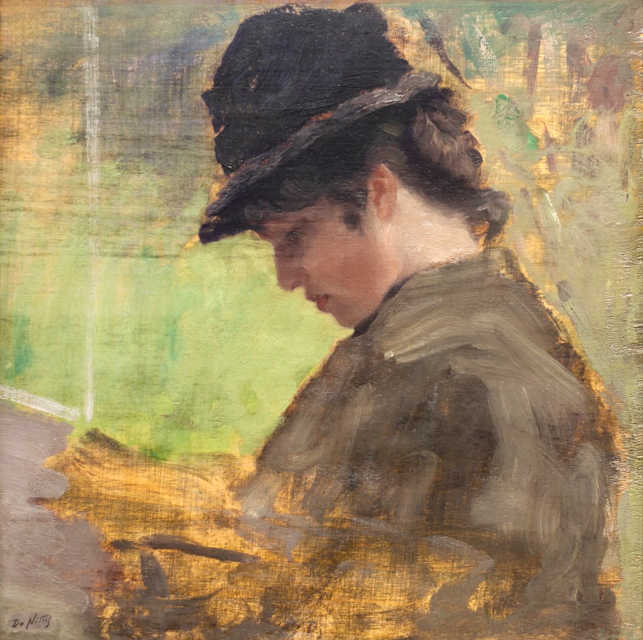İngiliz Kızı by Giuseppe or Joseph de Nittis