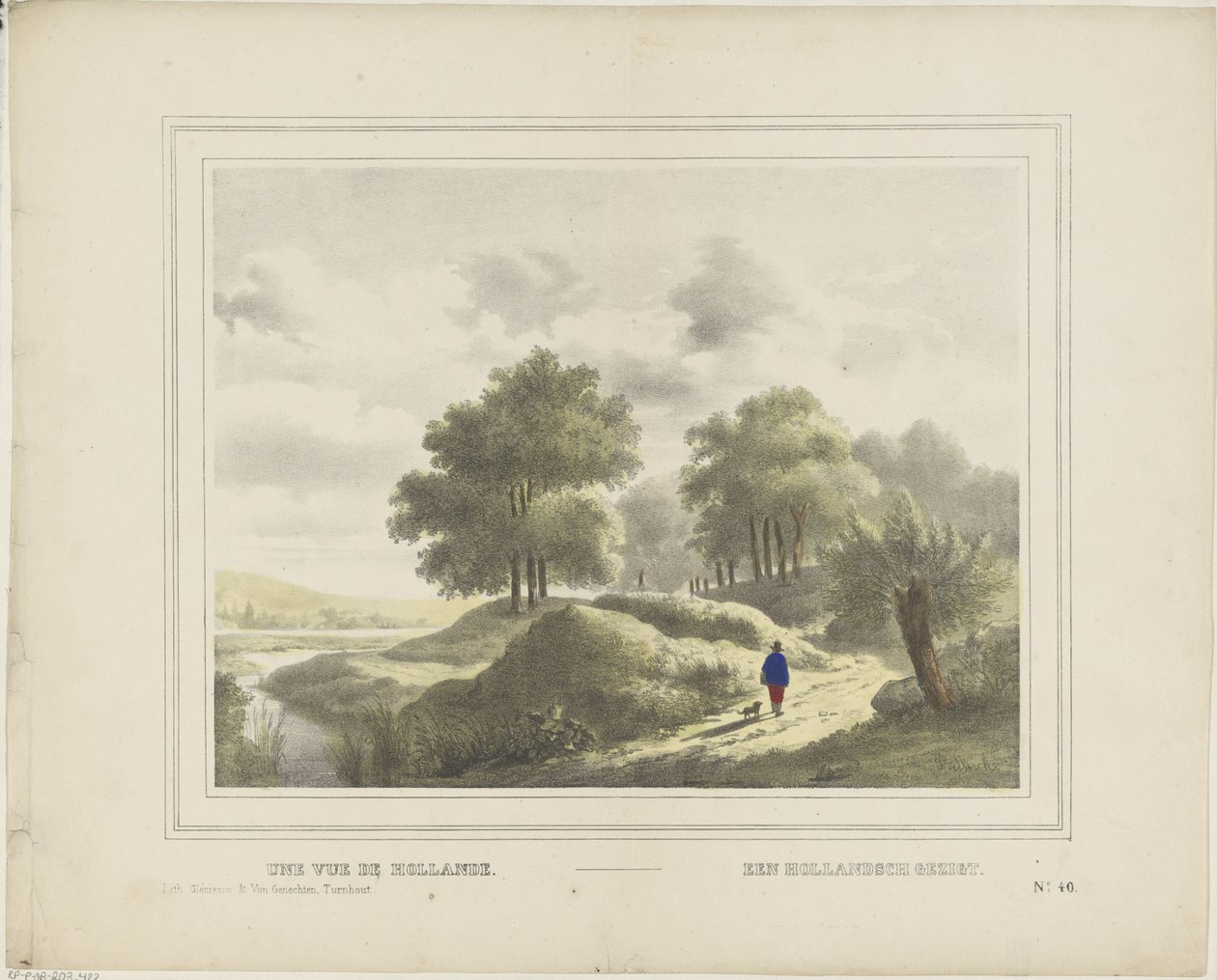 Une vue de Hollande / Hollandalı bir yüz (nesne üzerindeki başlık) by Glenisson and Van Genechten