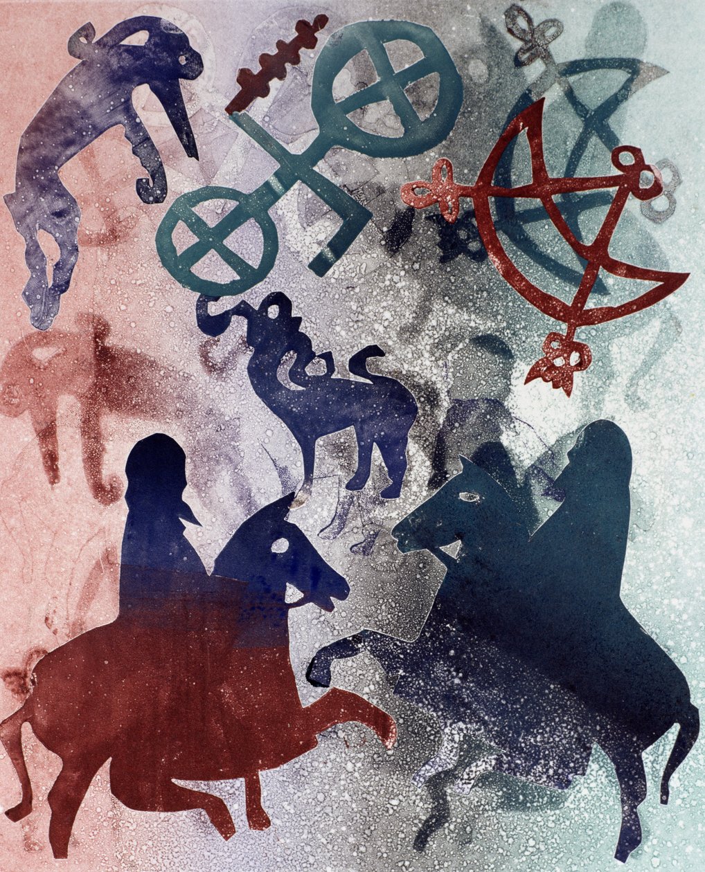 Pictish Riders, 1996 (tek tip) by Gloria Wallington