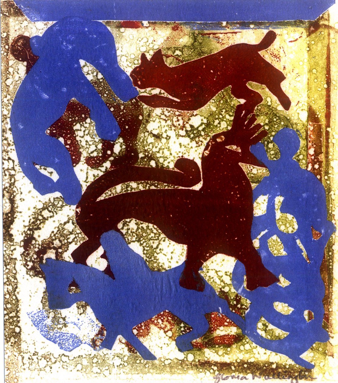 Bekarlığa Veda Partisi (baskı) by Gloria Wallington