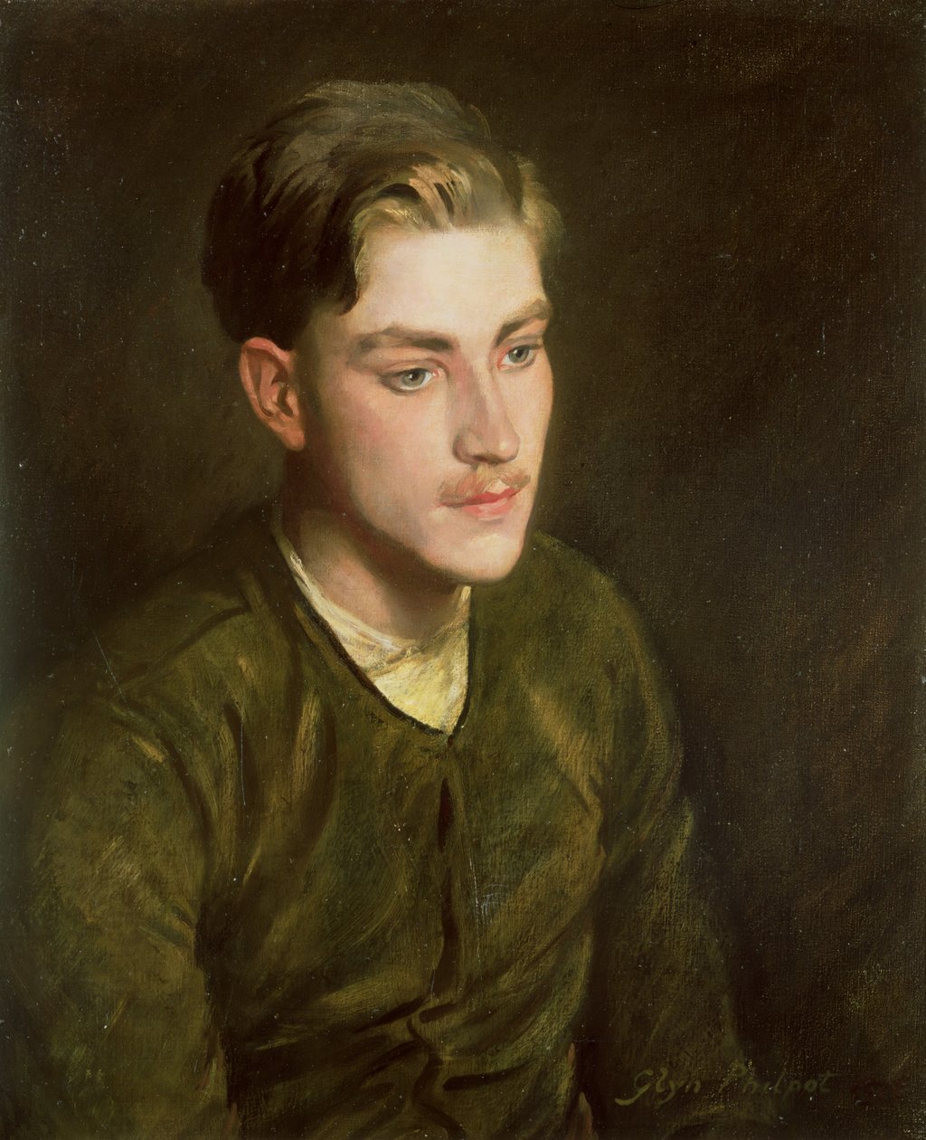 ಮ್ಯಾನ್ ಇನ್ ಎ ಫ್ಲೈಯಿಂಗ್ ಜಾಕೆಟ್, 1916 ಟರ್ಕ್ by Glyn Warren Philpot