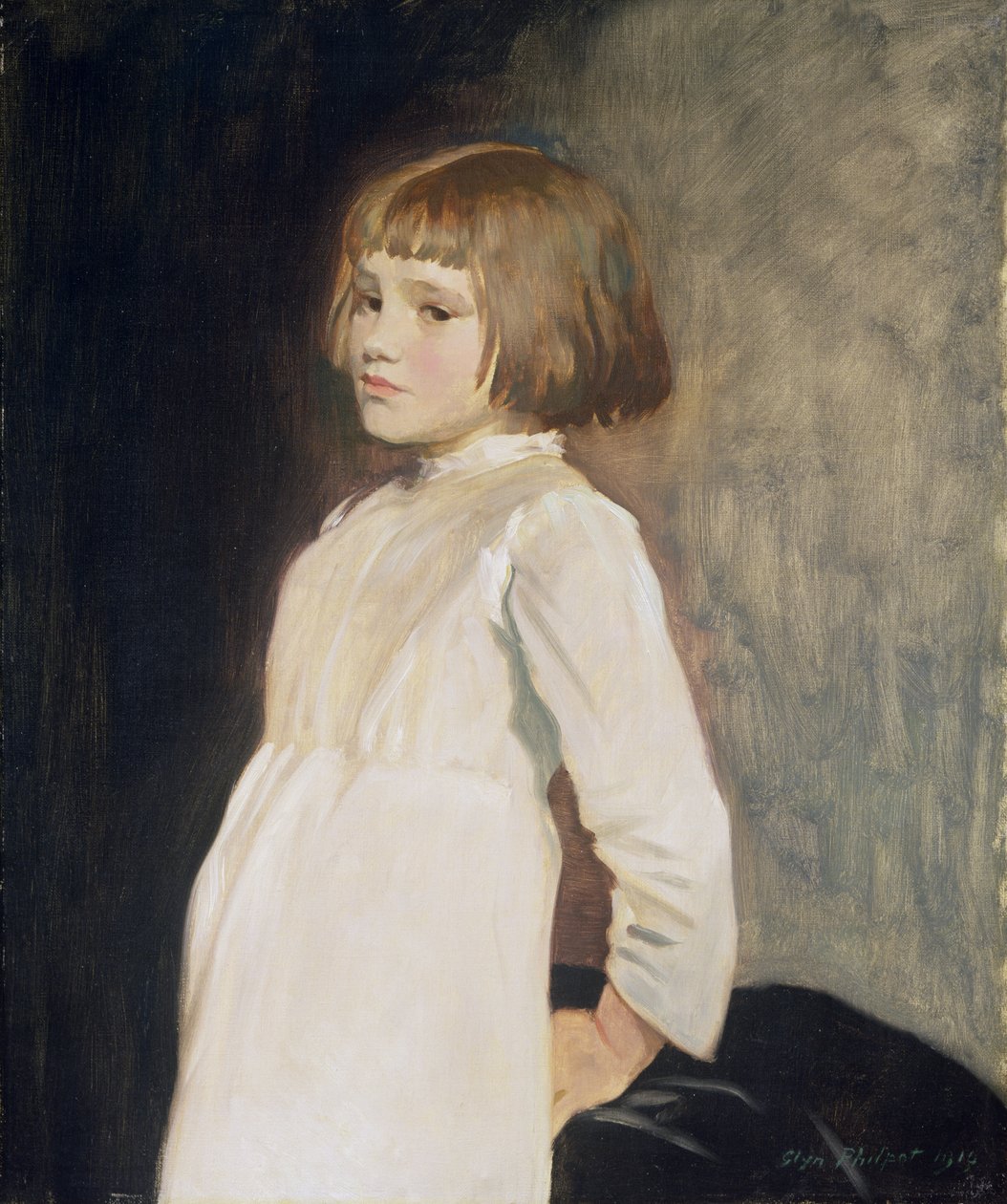 Gabrielle Cross, Sanatçıların Yeğeni, 1919 by Glyn Warren Philpot