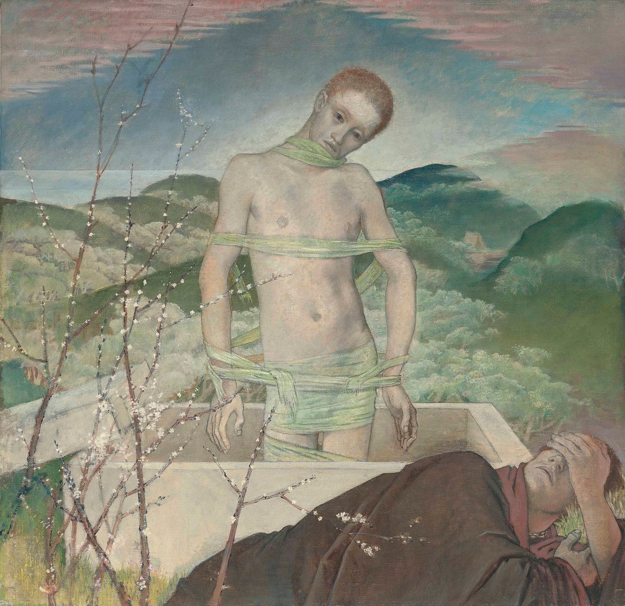 Resurgam, c. 1929 (tuval üzerine yağlı boya) by Glyn Warren Philpot