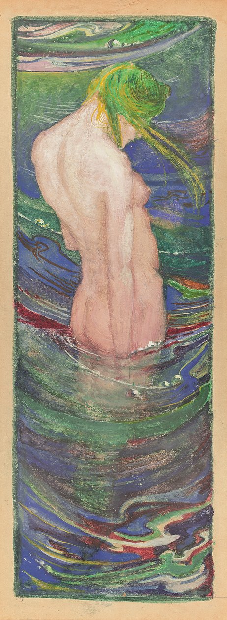 Deniz Kızı, c. 1902-03 (sulu boya ve guaj) by Glyn Warren Philpot