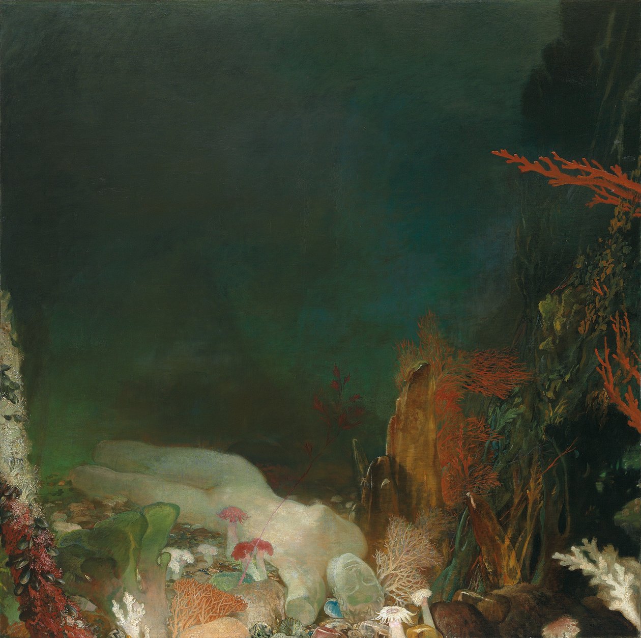 Deniz Altında, c.1914-18 (tuval üzerine yağlı boya) by Glyn Warren Philpot