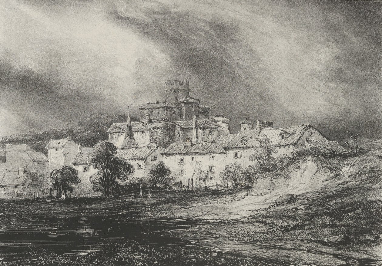 Pont-Gibaud Kalesi, 1830. by Godefroy Engelmann