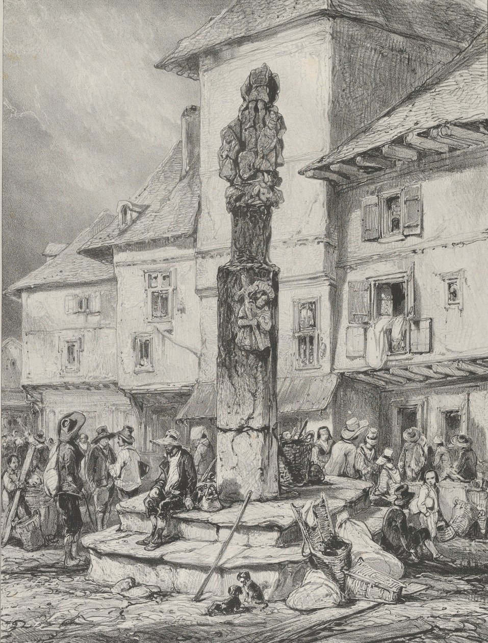 Chaudesaigues Haçı, 1831. by Godefroy Engelmann