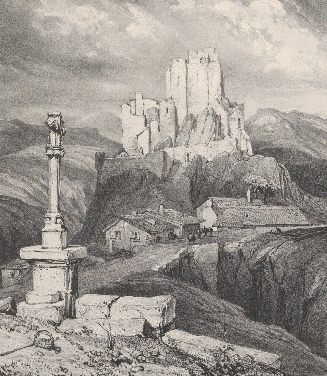 Le Puy en Velay, 1831 yakınlarındaki Château de Bouzols