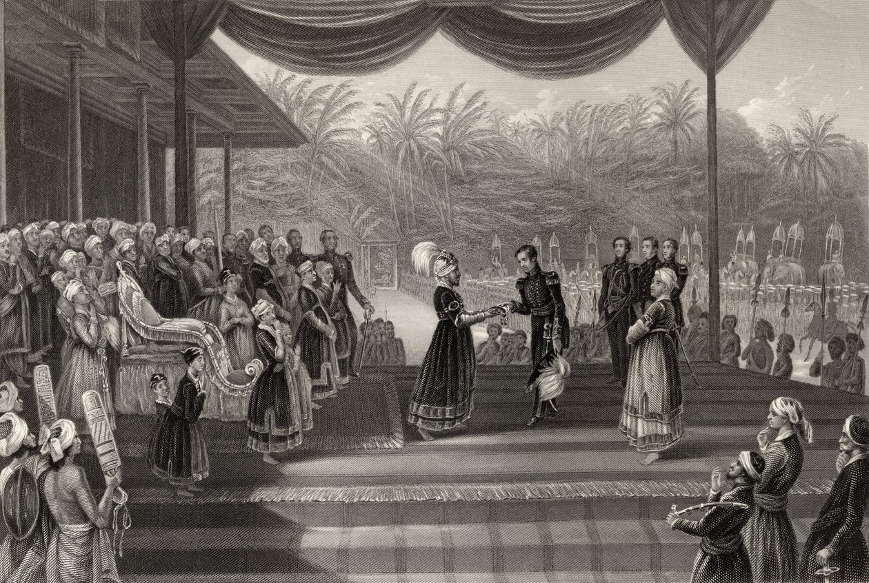 Travancore Rajahının Durbar