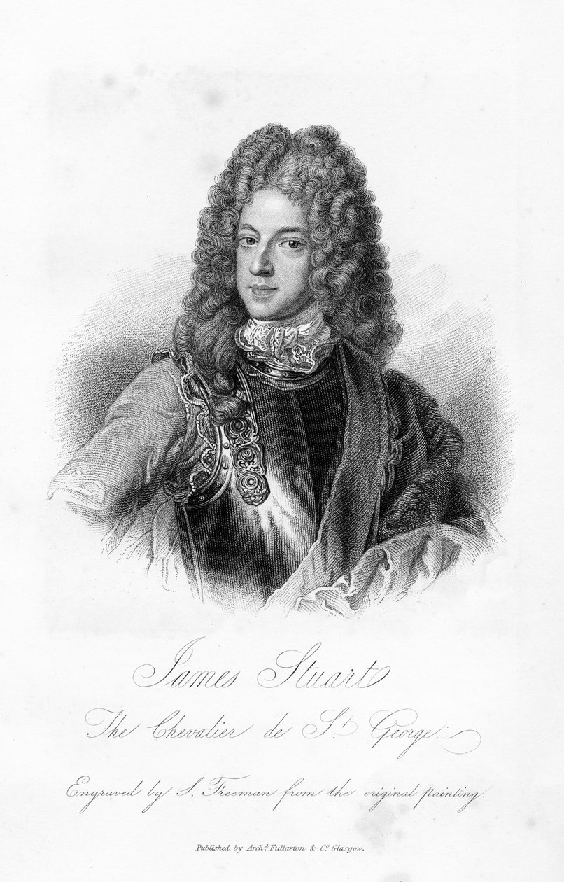 James Stuart, Chevalier de S. George, S. Freeman tarafından yapılan baskı, c.1845 by Godfrey Kneller