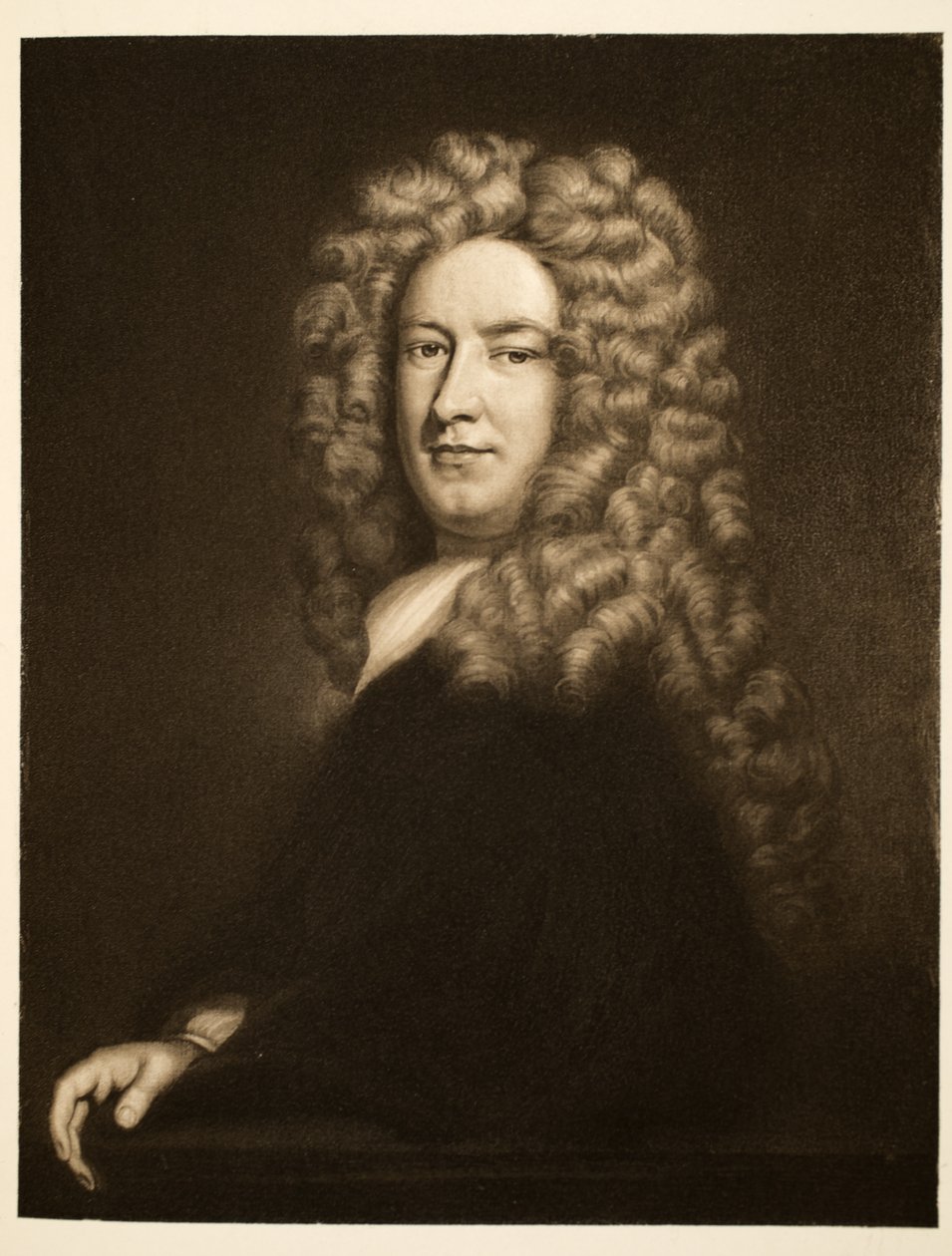 Sir Samuel Garth, pub. 1902 (kollotip) by Godfrey Kneller