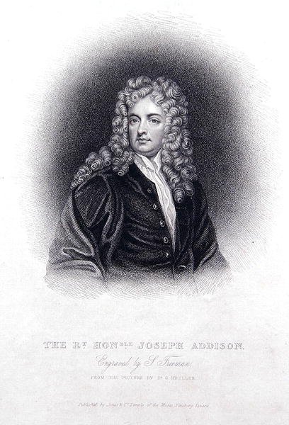 Rt Hon Joseph Addison (gravür) by Godfrey (after) Kneller