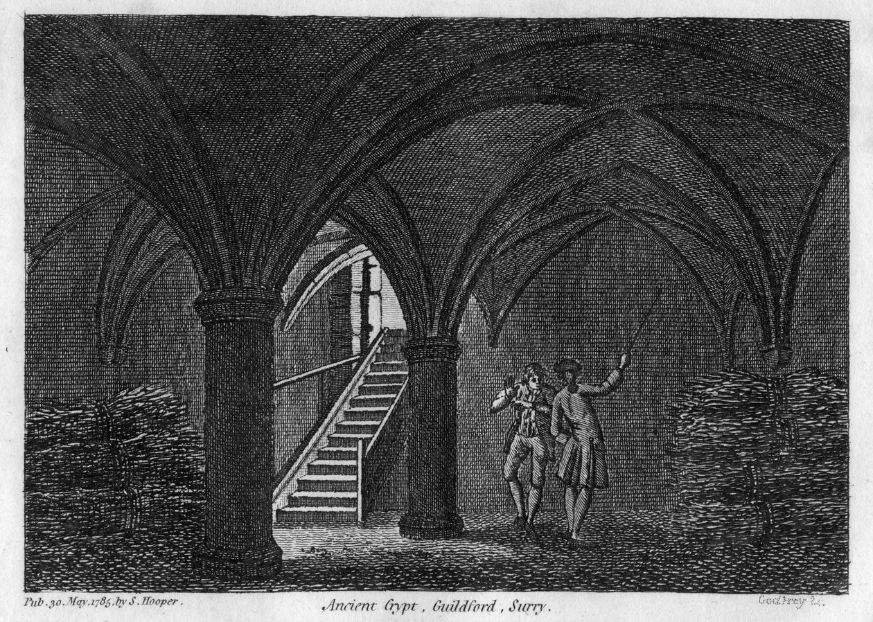 Antik mahzen, Guildford, Surrey, 1785. by Godfrey
