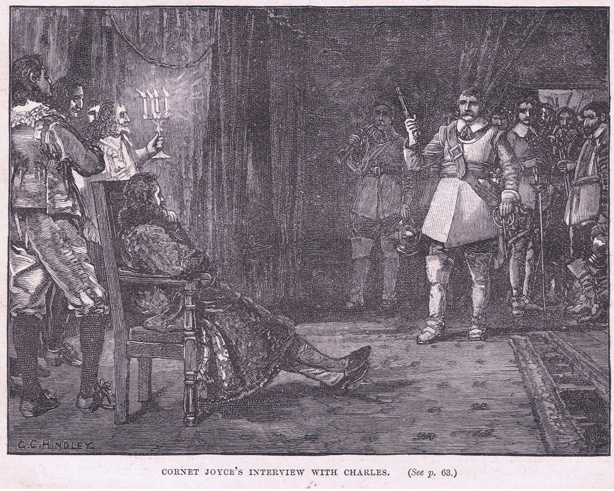 Charles I AD 1647 ile Cornet Joyce görüşmesi by Godfrey C. Hindley
