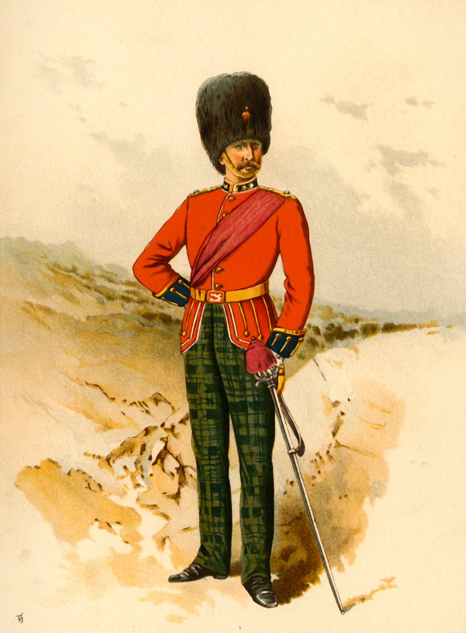 21. - Kraliyet İskoç Piyadeleri, 1890. by Godfrey Douglas Giles