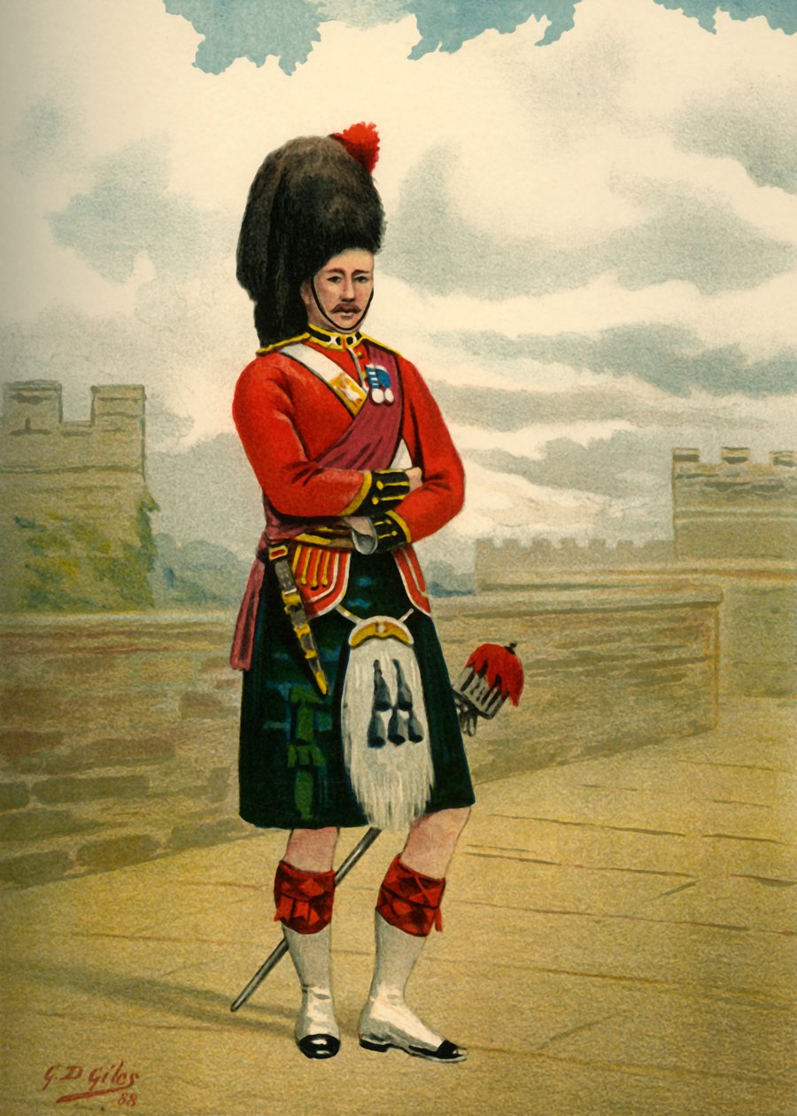 42. - The Black Watch Royal Highlanders, 1890. by Godfrey Douglas Giles