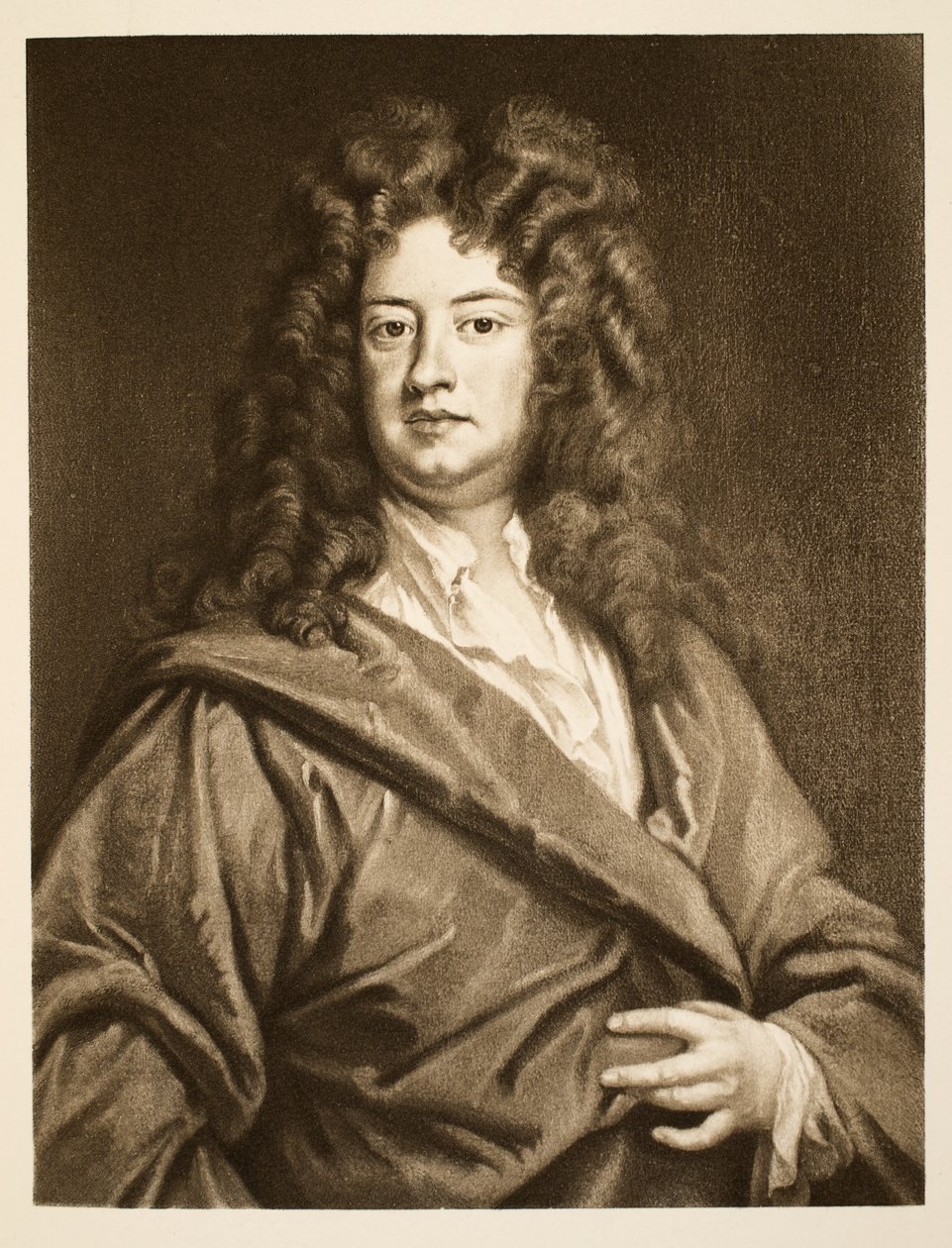 Charles Montagu, Halifax Kontu, pub. 1902 (kollotip) by Godfrey Kneller