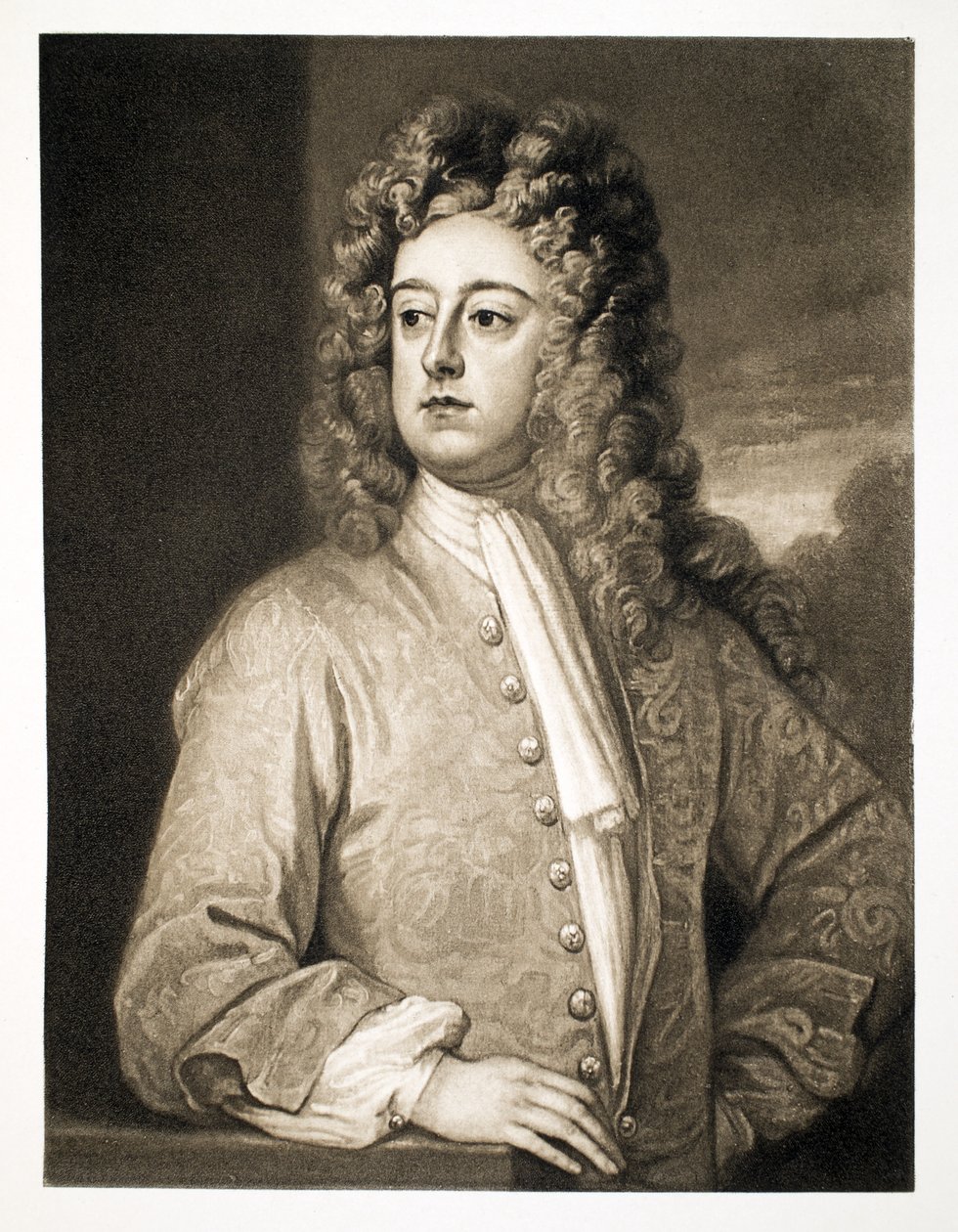 Francis Godolphin, Godolphin Kontu, pub. 1902 (kollotip) by Godfrey Kneller