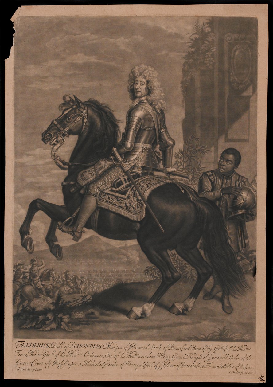 Schonberg Frederick Duke [sic], Harwich Marquis, Bransford Earle by Godfrey Kneller