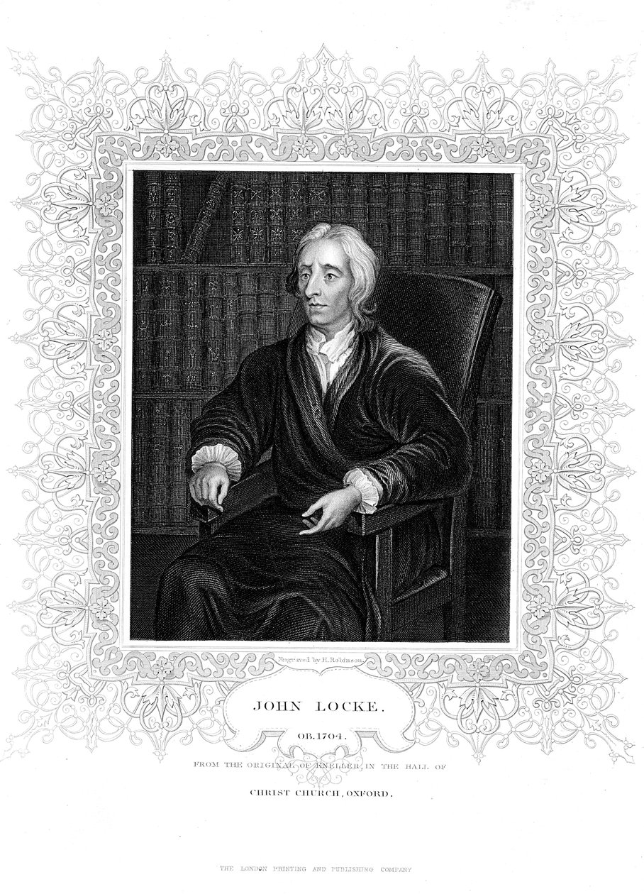 John Locke, İngiliz filozof, c1680-1704 by Godfrey Kneller